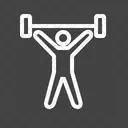 Weight Lifting Person Icon