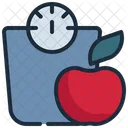 Weight Loss Apple Icon