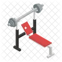 Weight Bench Bench Press Gym Equipment Icon