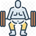 Weight Powerlifting Gym Icon