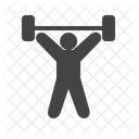 Weight Lifting Person Icon