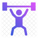 Weight Lifting Workout Gym Icon