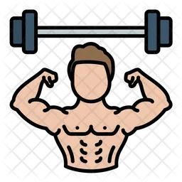 Weight Lifting Person  Icon