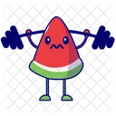 Weight Lifting Watermelon Weight Lifting Cute Icon