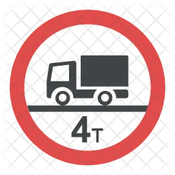 Weight Limit Sign  Icon
