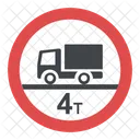 Weight Limit Sign Icon