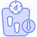 Weight Loss Duotone Line Icon Icon