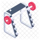 Free Weights Fitness Equipment Weight Rack Icon