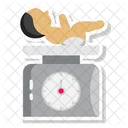 Weight Scale Baby Scale Growth Monitoring Icon