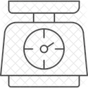 Weight Scale Thinline Icon Icon