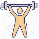 Weightlift Gymnast Dumbbell Icon
