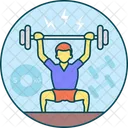 Weightlifting Fitness Gym Icon