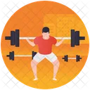 Weightlifting Bodybuilding Physical Exercise Icon