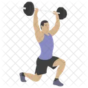 Weightlifting Bodybuilding Athlete Icon