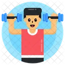 Weightlifting Exercise Gym Equipment Icon