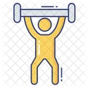 Weightlifting Exercise Fitness Icon