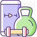 Online Fitness Fit Icon