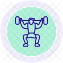 Weightlifting Line Icon Icon