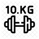 Weightlifting Gym Equipment Fitness Icon