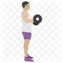 Weightlifting Bodybuilding Athlete Icon