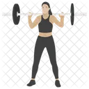 Weightlifting Bodybuilding Athlete Icon