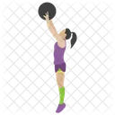 Weightlifting Bodybuilding Athlete Icon