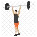 Weightlifting Bodybuilding Athlete Icon