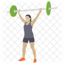 Weightlifting Bodybuilding Athlete Icon