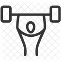 Weightlifting Fitness Gym Icon