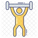 Weightlifting Exercise Fitness Icon