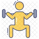 Weightlifting Exercise Fitness Icon