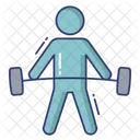 Weightlifting Exercise Fitness Icon