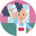 Sports Workout Lift Weight Icon