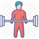 Weightlifting Outline Filled Icon Business And Finance Icon Pack Icon