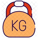 重量挙げ kg  アイコン