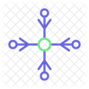 Weihnachtsschneeflocke Fallender Schnee Schneeflocke Icon