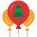 Ballon Party Dekorieren Symbol