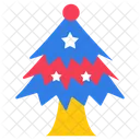 Weihnachtsbaum Ausgefallener Baum Sternbaum Icon