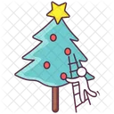 Weihnachtsbaum Weihnachtsbaum Geschmuckter Baum Symbol