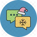 Chat Weihnachten Weihnachtsmutze Icon