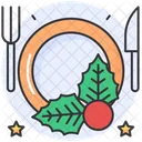 Weihnachtsessen  Symbol