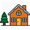 Weihnachten Zuhause Zuhause Haus Icon