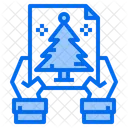 Geschenk Hand Weihnachtskarte Symbol