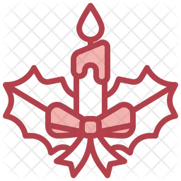 Weihnachtskerze  Symbol