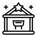 Weihnachtskrippe Geburt Jesuskind Symbol