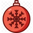 Weihnachtskugel Schneeflocke Christbaumkugel Symbol