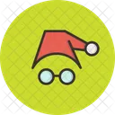 Weihnachtsmann Weihnachtsmann Brille Symbol