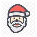 Weihnachtsmann Weihnachtsmann Weihnachtsmanngesicht Icon