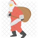 Weihnachtsmann Claus Glucklich Icon