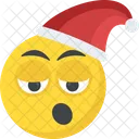 Weihnachtsmann Emoticon Glucklich Symbol